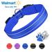 MASBRILL dog collar with Dog tag Reflective Soft Neoprene Padded Breathable and Adjustable Odour Resistant and Fast Drying-Blue-L