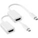 ZOEVUE Mini DisplayPort to HDMI Adapter (4k@30Hz) White 2 Pack