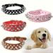 Taluosi Pet Dog Rivet Collar Spiked Studded Strap Faux Leather Buckle Neck Collar