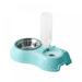 Cat Dog Bowls 2 in 1 Water Food Bowl Anti Spill Stable Design Separation Double Bowls with Automatic Water Dispenser Pet Food Water Dish for Cats Small Dogs and Pets