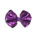 Girls JoJo Siwa Large Reversible Sequins Bow Elastic Ponytail Holder Purple