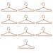 10/Set Metal Clothes Hangers for 1/3 1/6 1/8 1/12 Dolls Dress Pants toy for kids 150mm Rose