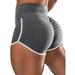 Frontwalk Women Scrunch Butt Shorts Booty Lifting Ruched Hot Shorts High Waist Workout Yoga Running Short Leggings