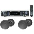 RPA60BT Home Theater Bluetooth Receiver + (4) 8 Black In-Ceiling Speakers