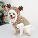 60% Off Clear! SUWHWEA Medium And Large Dogs Christmas Pet Clothes Costumes Elk Striped Warm Cat Pet Clothes Pet Supplies on Clearance Fall Savings in Season