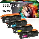 Cool Toner Compatible Toner Cartridge Replacement for Brother TN-336 TN-336BK TN-336C TN-336Y MFC-L8850CDW MFC-L8600CDW HL-L8350CDW L8250CDN L8350CDWT Printer (Black Cyan Magenta Yellow 4-Pack)