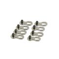 Unique Bargains 4 Pair 10 Speed Chain Quick Master Link Buckle Connector for Bicycle Cycling