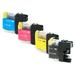 Monoprice Compatible Brother LC103 Inkjet Bundle Cyan Magenta Yellow Black For DCP-J152W MFC-J245 J285DW J4310DW J4410DW J450DW J4510DW J4610DW
