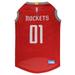 Pets First NBA Houston Rockets Mesh Basketball Jersey for DOGS & CATS - Licensed Comfy Mesh 21 Basketball Teams / 5 sizes