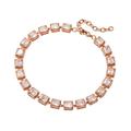 CZ Cute Bling Rose Gold Puppy Dog Cat Collar for Girls Adjustable Jewelry Necklace