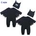 Gyratedream Infant Toddler Baby Halloween Costume Vampire Bat Cosplay Romper Hat Outfits Set