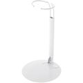 Plymor DSP-70W White Adjustable Doll Stand fits 12 13 14 15 16 and 17 inch Dolls or Action Figures Waist is 2.25 to 2.75 inches wide 6 to 8 inches around Pack of 12