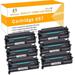 Toner H-Party Compatible Toner Cartridge with Chip for Canon 057 CRG-057 3009C001 ImageCLASS MF445dw MF448dw MF449dw LBP226dw LBP227dw Laser Printer (Black 6-Pack)