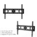 Tilting TV Wall Mount Bracket for 32-70 Inch Flat Screen TVs/ Curved TVs Low Profile TV Wall Mount TV Bracket VESA 400x600mm Weight up to 110 LBS