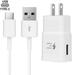 Borz for Samsung Galaxy S8 Active Adaptive Fast Charger Type-C USB Cable Kit! [1 Home Charger + Type-C USB Cable] Adaptive Fast Charging uses dual voltages for up to 50% faster charging! WHITE