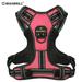 MASBRILL Reflective Dog Harness No Pull Dog Vest Harness With Handle Breathable Padded Dog Chest Harness Adjustable for Medium Dog-Pink M