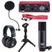 Focusrite Scarlett Solo Studio 3G USB Audio Interface System with Ultimate Support Desktop Tripod Mic Stand Package