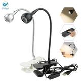 Deago LED Flexible USB Clip On Light/Book Light/Reading Lamp/Night Light Clip on for Desk Bed Headboard and Computers