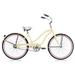 Micargi ROVER GX 26 Beach Cruiser Coaster Brake Single Speed Stainless Steel Spokes One Piece Crank Alloy Pink Rims 36H With Fenders Color: Vanilla/ Pink Rim