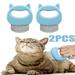 2Pieces Cat Comb Pet Hair Removal Comb Grooming Brush For Long And Short Hair Cats Dogs Puppies Rabbits