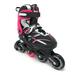 Chicago Skates Girls Five Size Adjustable Inline Skates Black/Pink/Silver - Size Medium (J13 â€� 4).