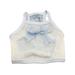 Dog Summer Clothes with Bow-knot Breathable Lace Sweet Suspender Puppy T-shirt for Teddy Bichon Corgi Puppy Kitten