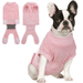 QBLEEV Recovery Suit for Dogs After Surgery Alternative E-Collars Bandages Professional Surgical Pet Wear Shirts for Abdominal Wounds and Skin Diseasesâ€¦Pink S