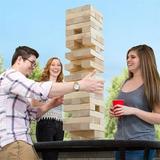 Classic Giant Wooden Blocks Tower Stacking Game