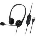 SY490MV Call Center Wired Headset Wired Control USB Port With Microphone Telephone Operator Headphone Noise Canceling for Computer Phones Desktop Boxes