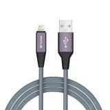 Gray Braided USB Cable Charge Power Sync Wire 10ft Long Compatible With iPod Touch 5 Nano 7th Gen iPad Pro 9.7 12.9 10.5 Mini 4 3 2 Air 2