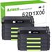 Aztech 8-Pack Compatible Toner Cartridge for Lexmark 52D1X00 521X MS811dn MS812dn MS711dn MX810de MX811de MX812de Printer (Black)