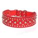 Rhinestone Dog Collar Sparkling Diamante Pet Dog Kitten Necklace Red