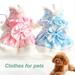 XWQ Pet Tang Costume Chinese Style Dress-up Soft Texture Cute Pet Dogs Cats Princess Dress for Winter