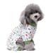 Pet Dog Onesies Pet Dog Soft Pajamas Cute Pet Clothes Dog Jumpsuit Puppy Bodysuits for Small Pet Dog Cat