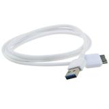 PwrON White USB 3.0 Data Cable Replacement for Toshiba Canvio Basics HDTB105XK3AA HDTB107XK3AA