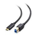 Cable Matters Type-C USB 3.1 Type B Cable (USB-C/USB C USB B 3.0 / Type-C USB 3.1 to USB B) in Black 6.6 Feet