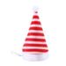 Visland Christmas Dog Hat Washable Dress Up Velvet Stripe Printed Classic Xmas Pet Cat Hat Pet Accessories