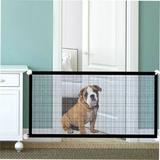 Dog Safety Gate Pet Mesh Fence Portable Folding Safety Gate Install Anywhere 180*72CM