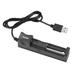 Toma Universal 1 Slot Battery Usb Charger Adapter Led Smart Charging For Rechargeable Li-Ion Batteries