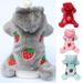 Ybeauty Washable Pet Clothes Fine Workmanship Flannel Cute Printed Dog Hooded Coat for Home