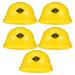 NUOLUX 5Pcs Durable Construction Hat Toy Funny Party Hats Kids Plastic Plaything