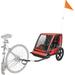 Allen Sports Hi-Viz 2-Child Bicycle Trailer Model ET2 Red Bicycle Trailer