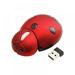 2.4G Mini Wireless Mouse Cute Cartoon Animal Ladybug Shape 3000DPI Cordless Computer Mouse Novelty Small Tiny Travel Mouse with USB Receiver