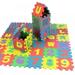 Kids Foam Puzzle Floor Play Mat 36Pcs/Set Interlocking Alphabet and Numbers Floor Puzzle Colorful EVA Tiles for Boys and Girls Soft Reusable Easy to Clean Play Mat