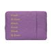 Universal 13 Laptop Bag Liner Protective Sleeveless for Macbook Notebook Purple