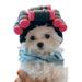 XWQ Pet Headgear Curly Hair Perm Dress Up Costume Cosplay Funny Hat Puppy Cap Cat Headwear Pet Accessories