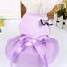 Walbest Dog Dresses Pet Princess Skirts with Ribbon Bowknot Cute Puppy Sundress Spring Summer Shirts Vest for Small Dogs Cats Pet Apparel Clothes Doggie Costume for Wedding Holiday Birthday