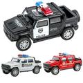 Walbest Simulation Police Car Toy Pull Back Vehicle for Boys Toddlers and Kids Push and Go Pull Back Diecast Model Vehicle Car Kids Toy Xmas Gift (4.33 x 1.97 x 1.73 )