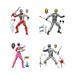 Power Rangers: Lightning Collection Power Pop 4-Pack Kids Toy Action Figures for Boys and Girls Ages 4 5 6 7 8 and Up