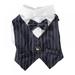 Gentleman Dog And Cat Clothes Wedding Suit Formal Shirt For Small Dogs Bowtie Tuxedo Pet Outfit For Cat Spring And Summer Suits Cats Thin Section Small Suit Dress Teddy Shirt